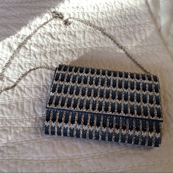 Nina Bling Clutch/Chain Strap, New - Picture 2 of 7